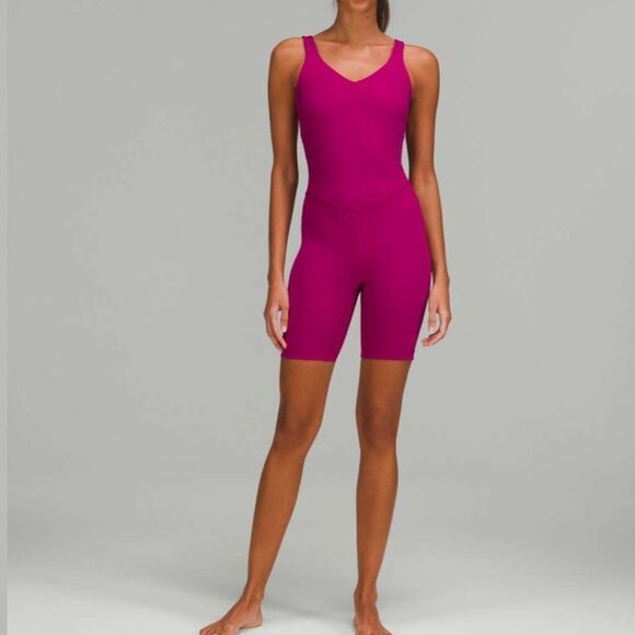 Lululemon align Onesie 8” magenta purple one piece size 2 - Picture 4 of 6